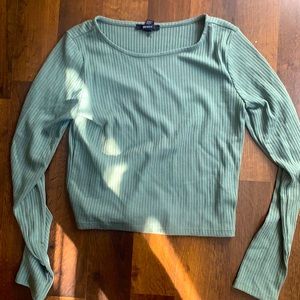 sage green top